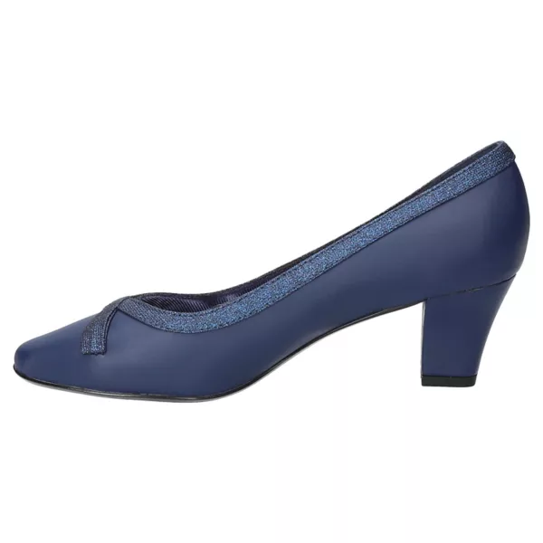 Женские туфли-лодочки Kata без застежек Easy Street, цвет navy satin — фото 3