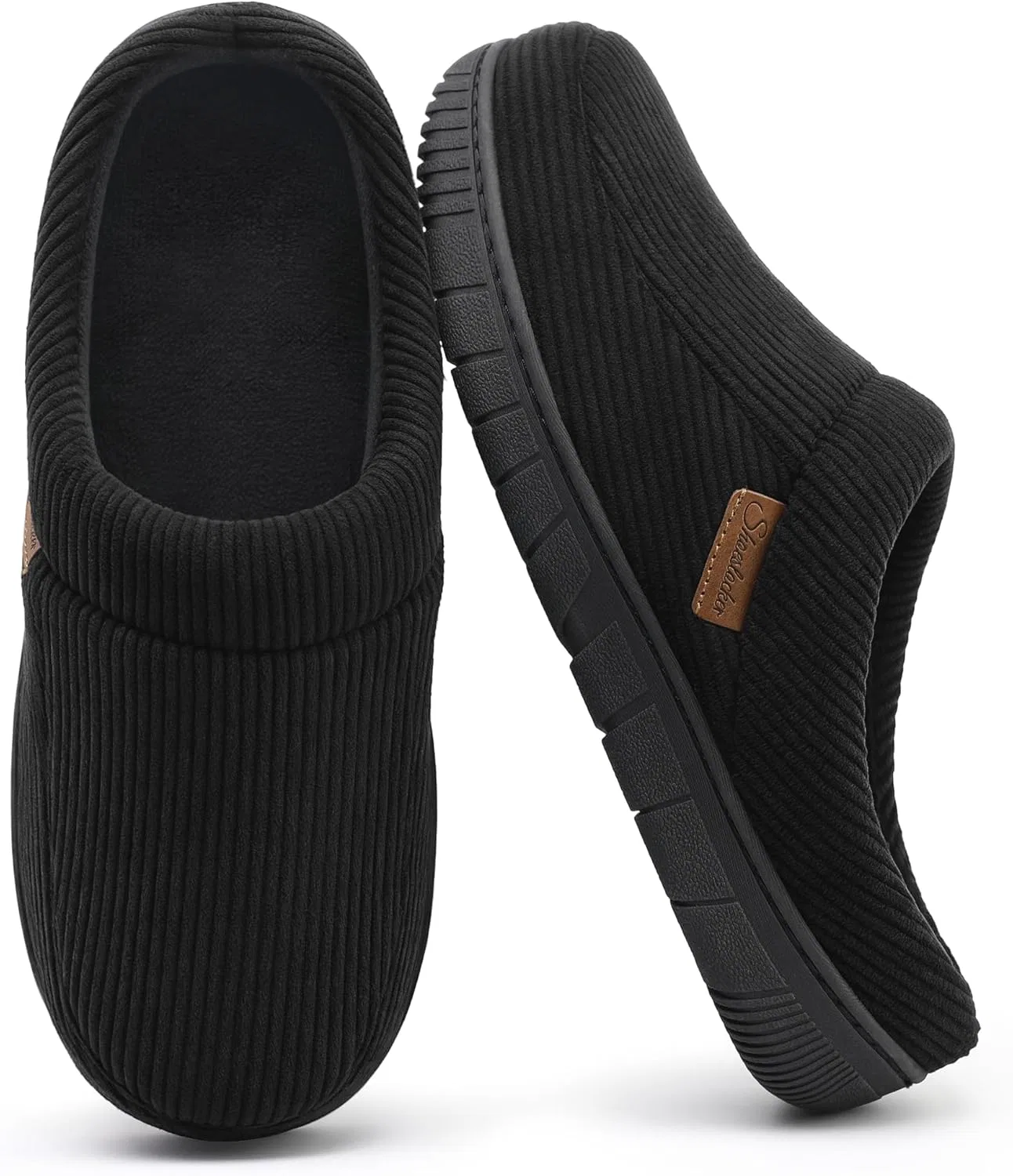 Тапочки мокасины shoeslocker, черный