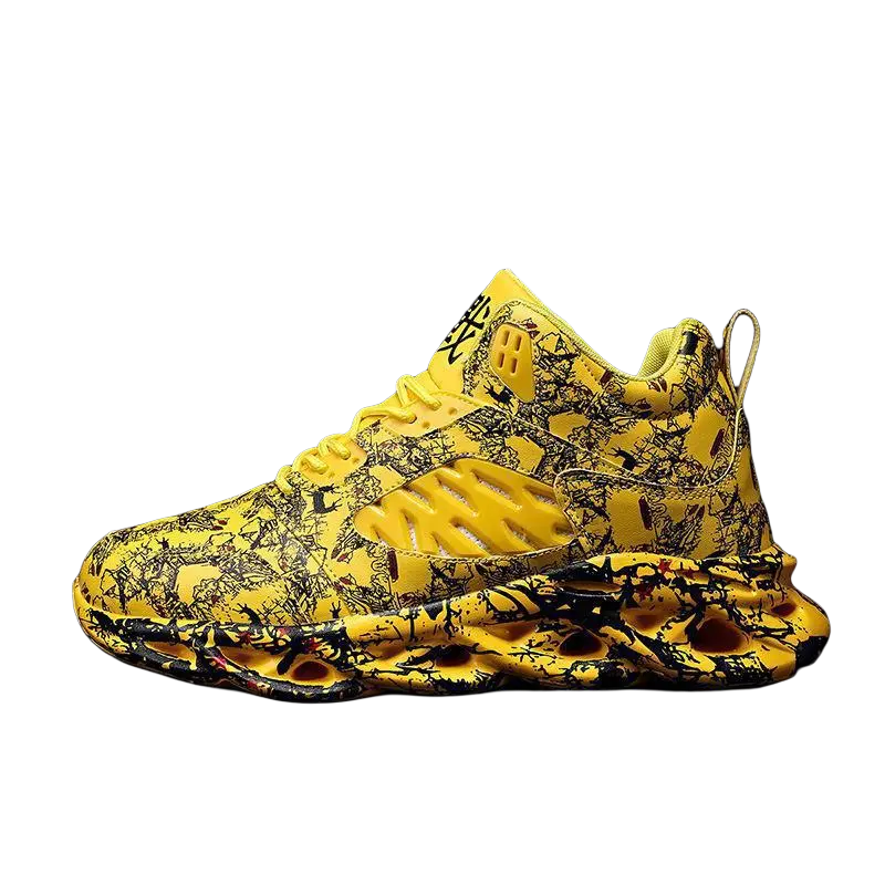 

TAFN Мужские высокие массивные кроссовки Mid Top Chunky Sneakers желтые, цвет Yellow