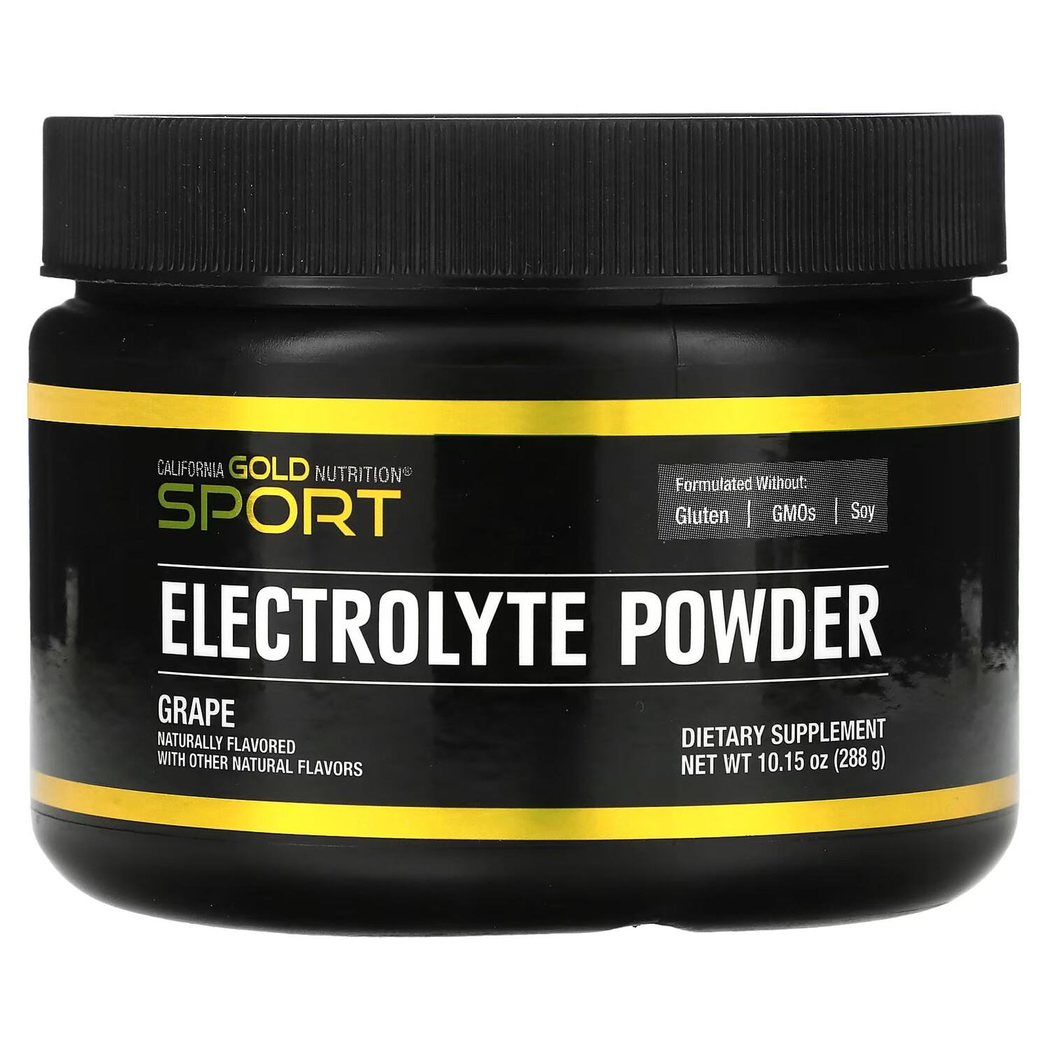 

Sport, Электролитный порошок, натуральный виноград, 10,15 унций (288 г) California Gold Nutrition
