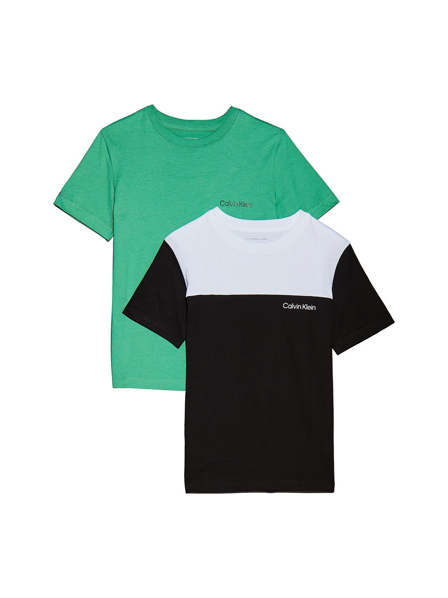 

Футболка Calvin Klein Jeans Shirt, цвет green/black/white