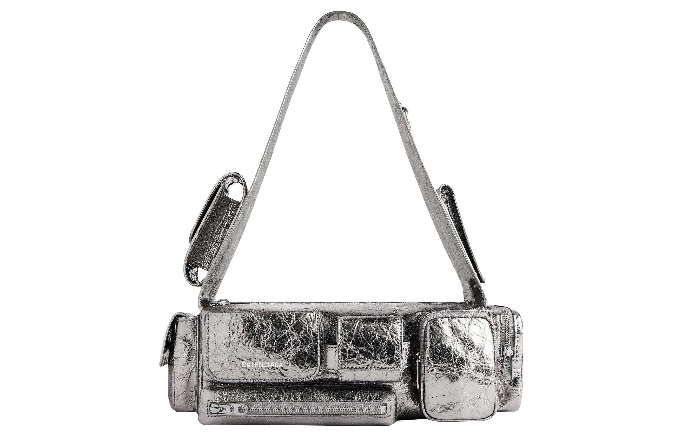 

Женская сумка-слинг Superbusy Xs, серебристая Balenciaga