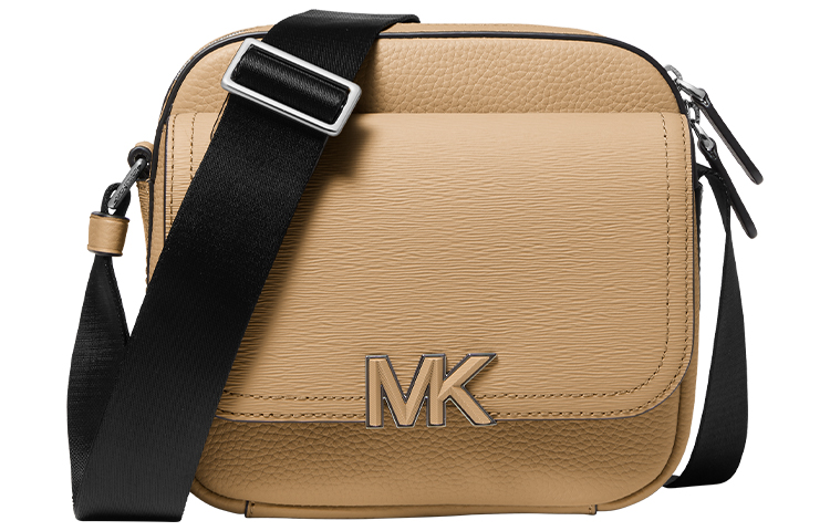 

Кожаная наплечная сумка для фотоаппарата, повседневная сумка через плечо мужская верблюжий цвет MICHAEL KORS