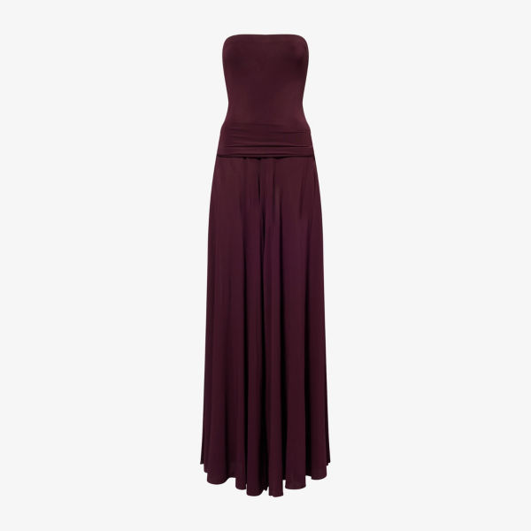 

Комбинезон расклешенный Alaia, бордовый