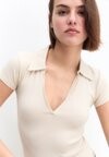 

Рубашка-поло Pull&Bear, бежевый