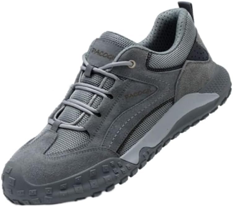 

Стильные повседневные мужские туфли - легкие кроссовки с толстой подошвой и дышащим верхом, подходят для ношения в течение всего дня Hoalox, серый