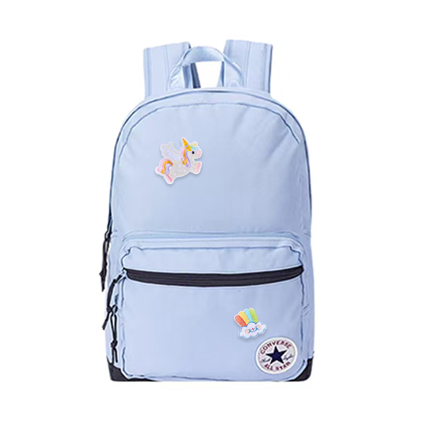 

Converse Средний рюкзак из полиэстера для женщин Light Haze Blue, Rainbow Horse