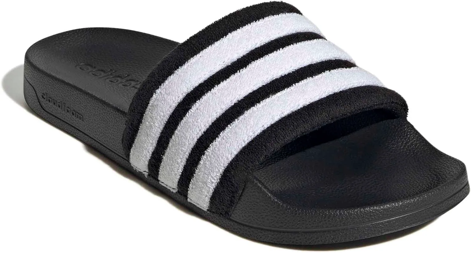 Шлепанцы Adidas unisex-adult Adilette Noshower, черно-белый — фото 4