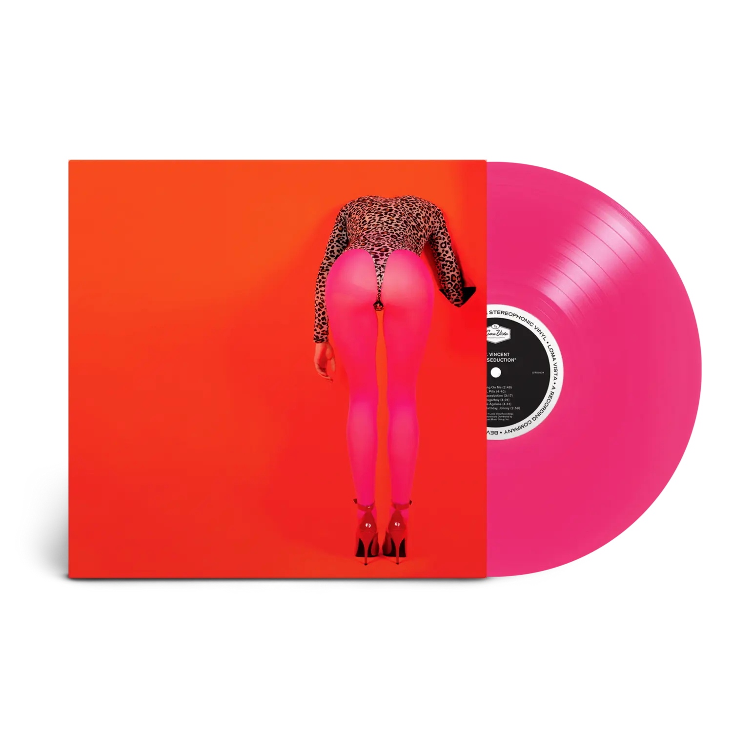

Виниловая пластинка Limited "anniversary edition" neon coral masseduction lp St. Vincent
