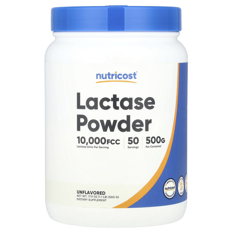 

Nutricost, Лактаза в порошке, без добавок, 500 г (1,1 фунта)