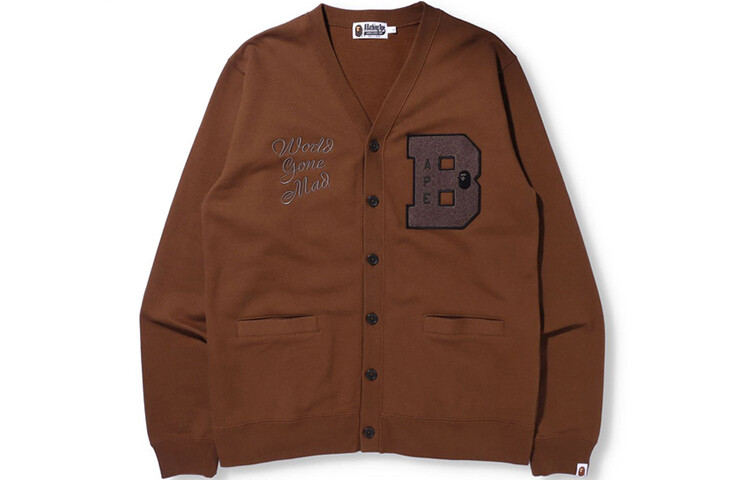 

Трикотаж для мужчин серии Ape Head A Bathing Ape, цвет Coffee