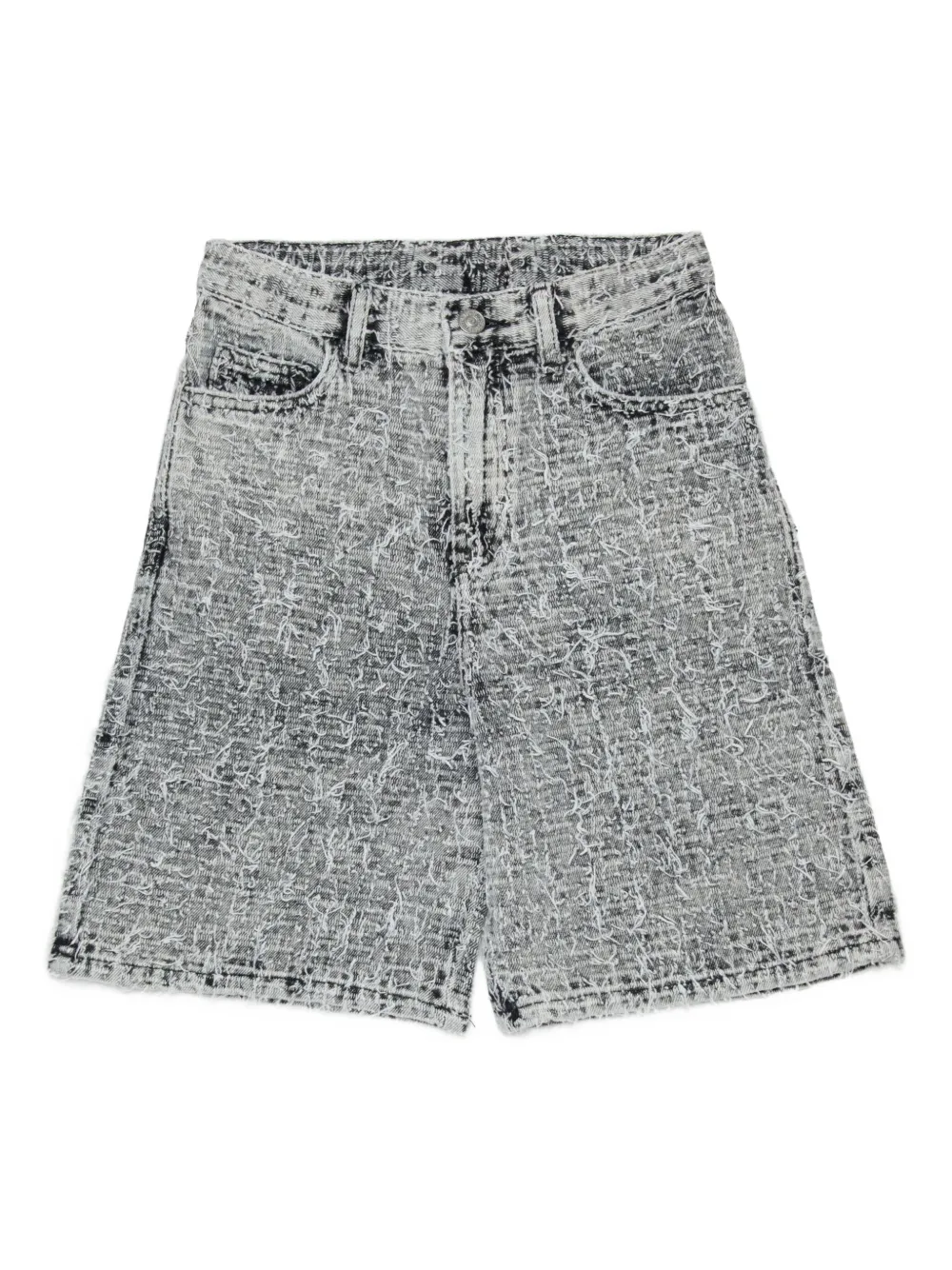 

Джинсовые шорты D-argjx-short-j с бахромой Diesel Kids, серый