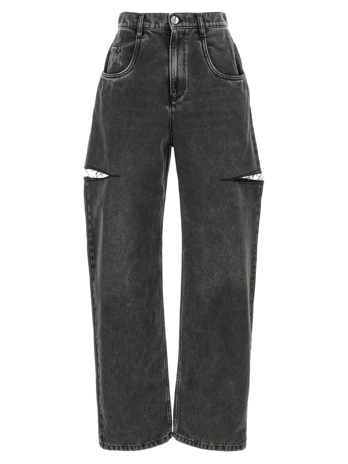 

Джинсы с вырезами MAISON MARGIELA, черный