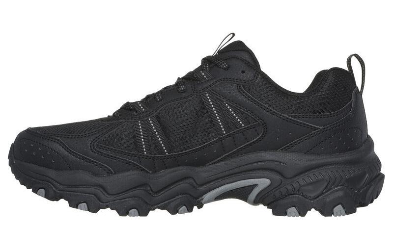 Skechers Износостойкие низкие уличные туфли мужские черные - черный, цвет Black — фото 2