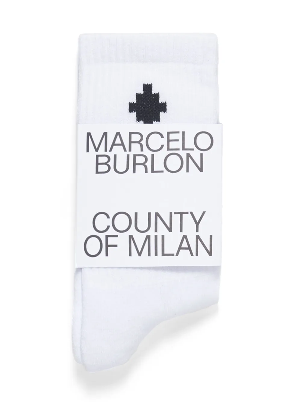 Носки High с жаккардовым логотипом Marcelo Burlon County Of Milan Kids, белый — фото 3