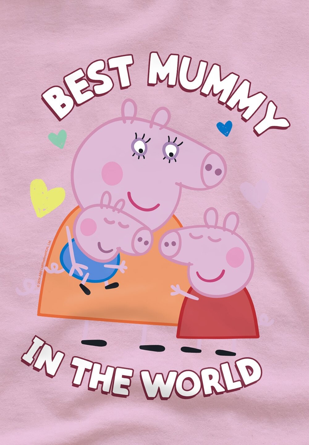 

Футболка с принтом PEPPA PIG MUMMY BEST IN THE WORLD Peppa Pig, светло-розовый
