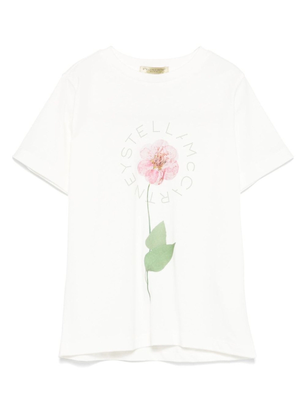 

Stella McCartney Kids футболка с цветочным принтом, белый