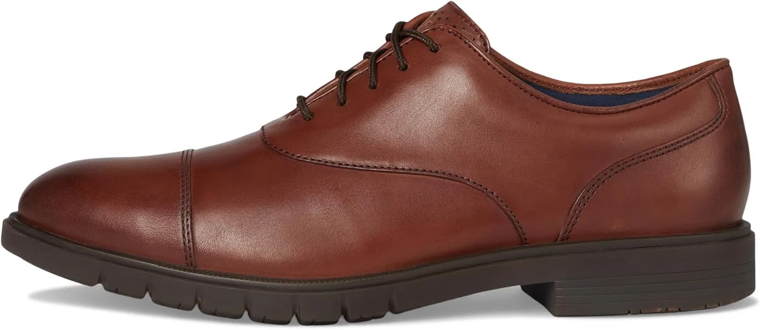 Мужские классические оксфорды Cole Haan Grandflex с закругленным носком, Mahogany — фото 4
