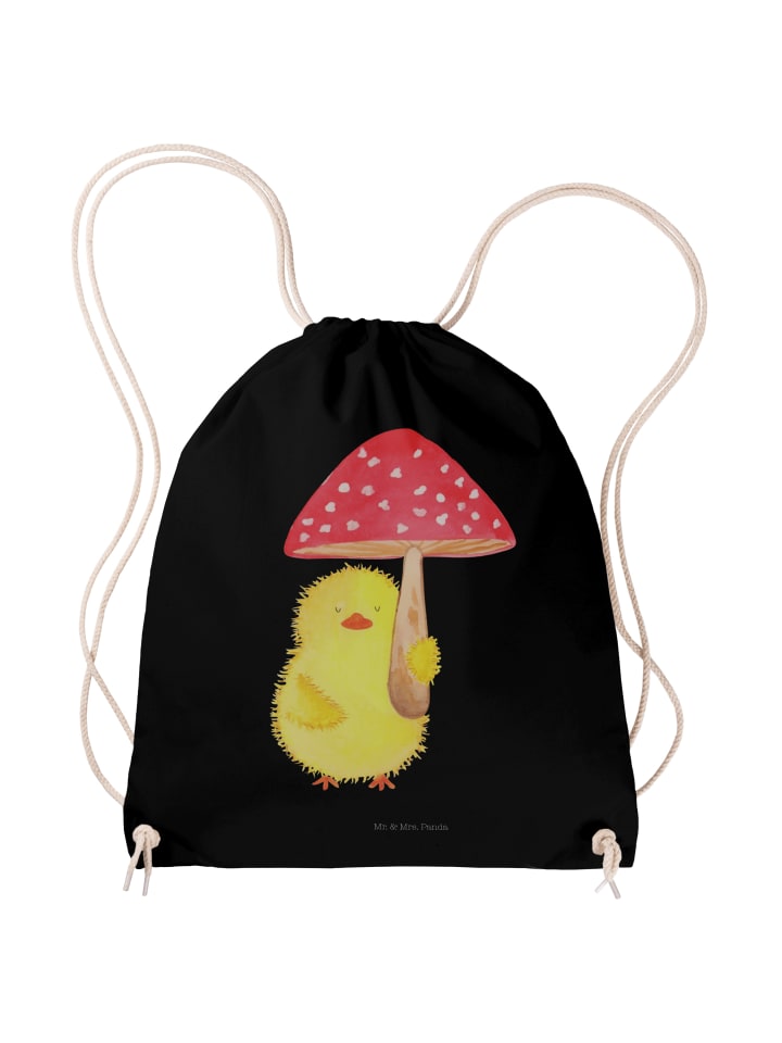 

Mr. & Mrs. Panda Джутовая сумка, цыпленок, мухомор, не говоря ни слова, черный