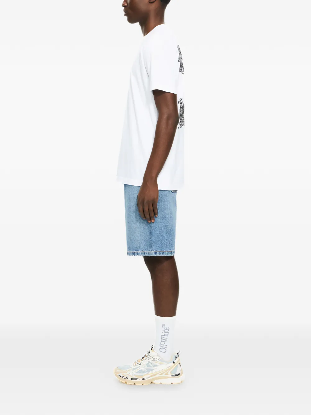 Футболка с гербовой стрелой Off-White, белый — фото 2