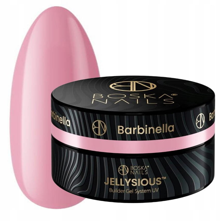 Boska Nails, Jellysious Barbinella, Светло-розовый гель для наращивания ногтей jelly Builder Gel System UV, 30мл — фото 2