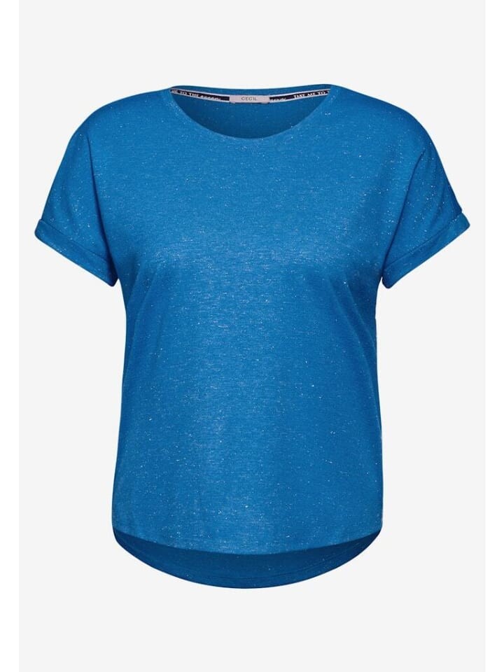 

Футболка Cecil T-Shirt, цвет azure blue melange
