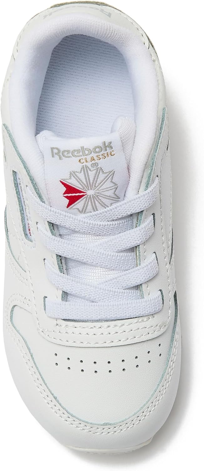 Кроссовки Reebok Classic Leather для детей и подростков, унисекс, для девочек и мальчиков, малышей, детей младшего или старшего возраста, белый — фото 4