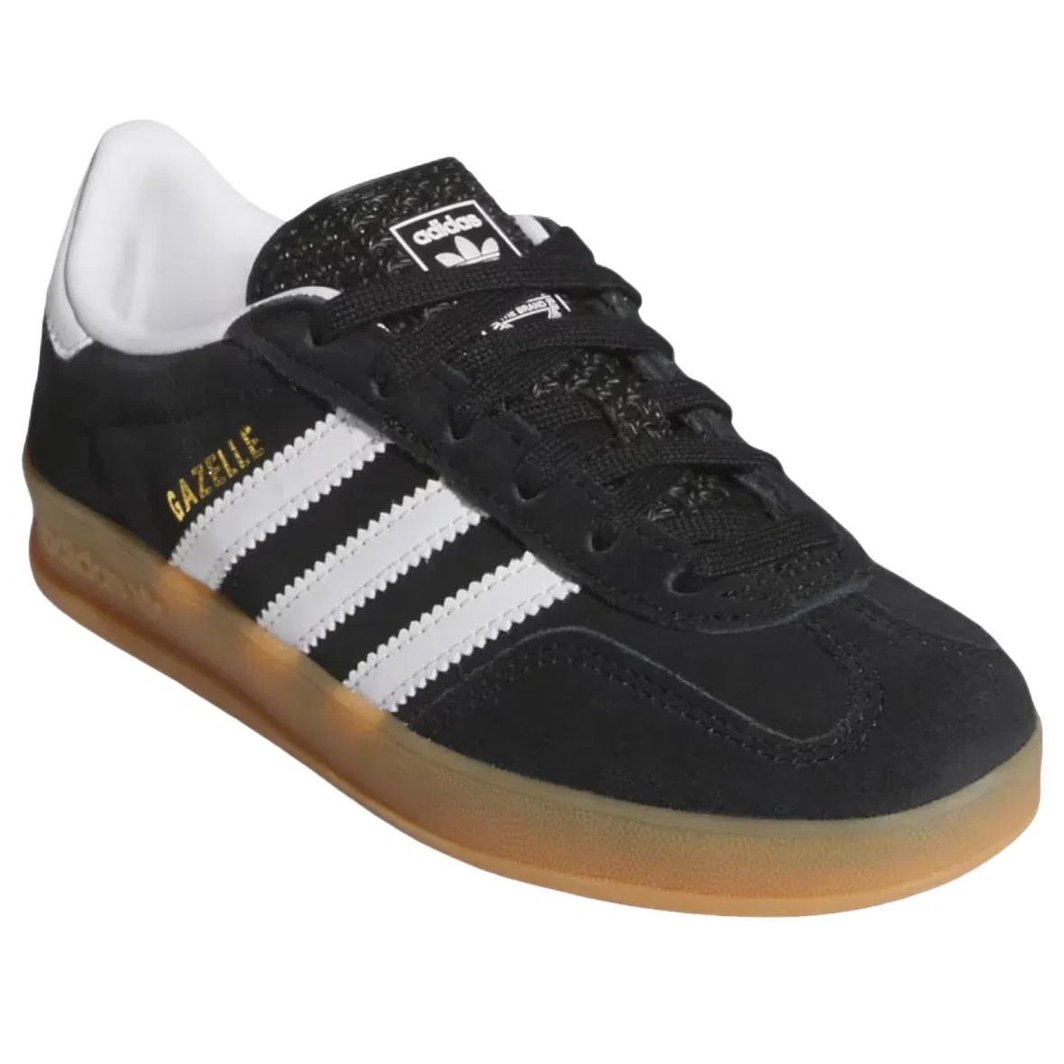 Кроссовки Adidas Gazelle Indoor 'Black White Gum' IH9135, черный — фото 2