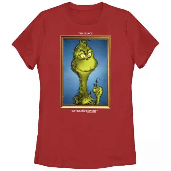 

Футболка с изображением доктора Сьюза для подростков Grinch, красный