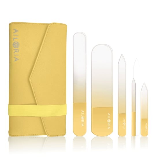 

Набор пилочек для ногтей Contour Luxe в футляре из искусственной кожи Ailoria