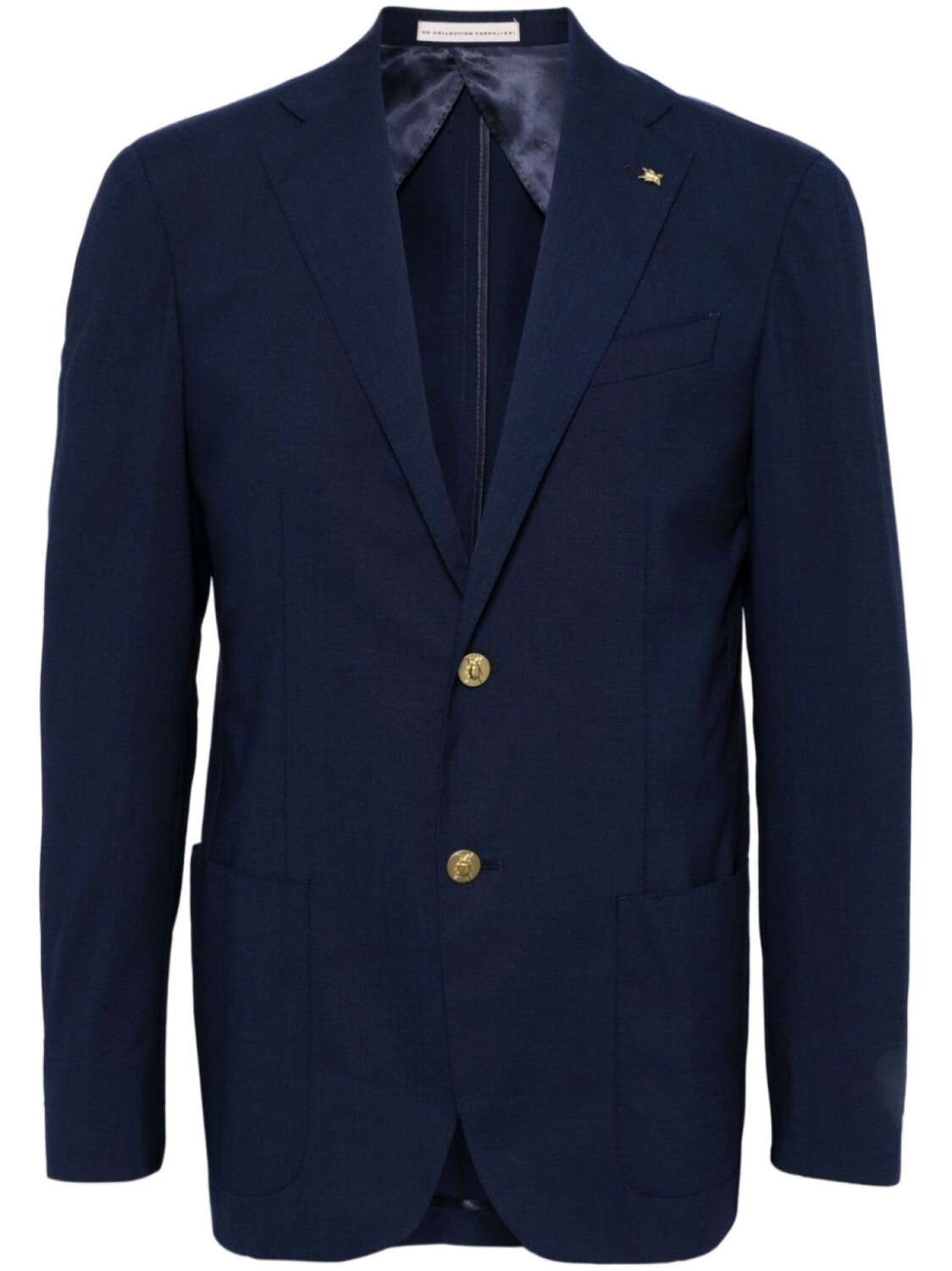 

Corneliani однобортный пиджак с брошью, синий