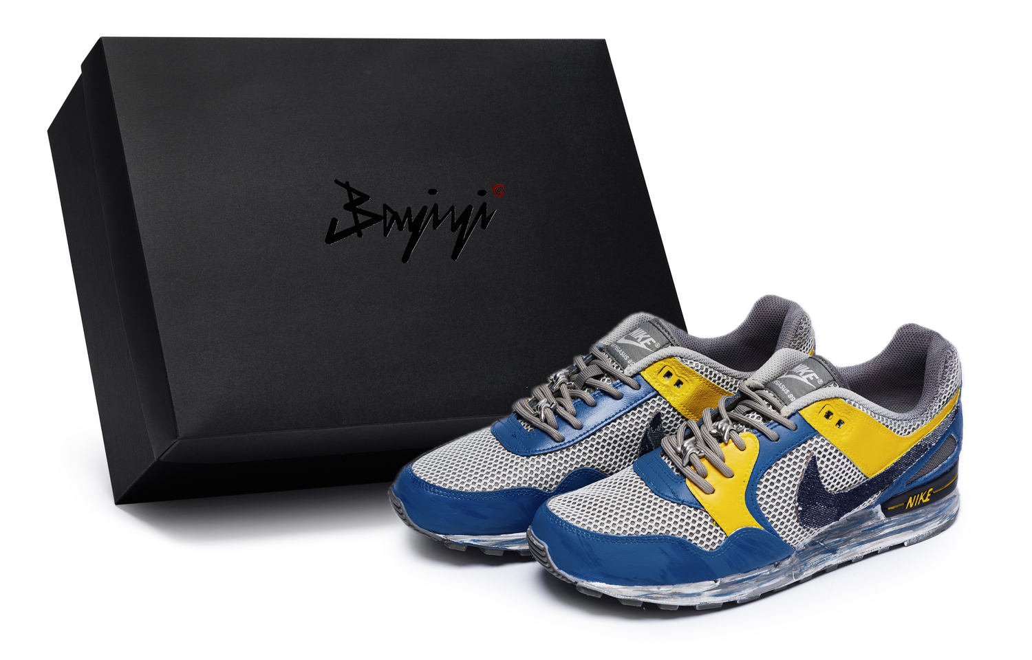 

Nike Air Pegasus 89 Кроссовки повседневные для бега мужские синий желтый серый