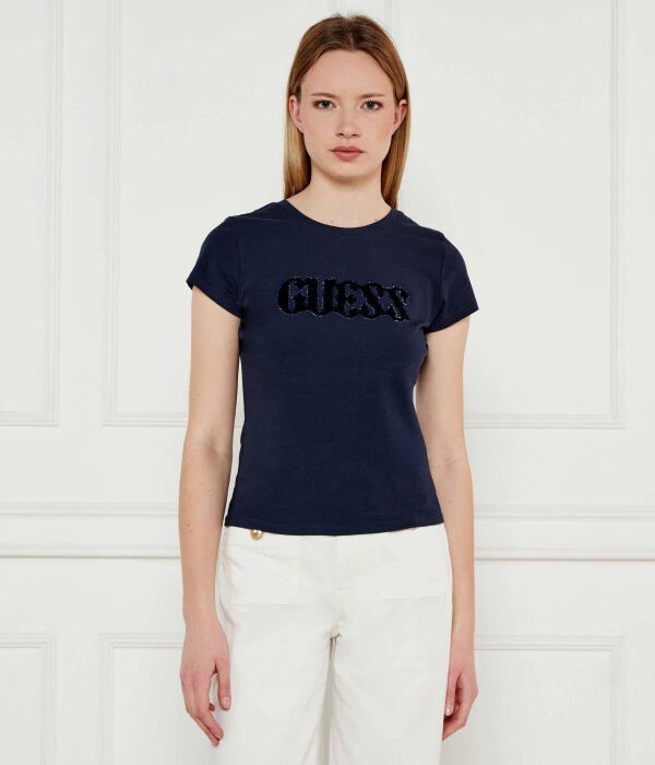 

Футболка с рисунком «конский волос» Regular fit Guess Jeans, синий