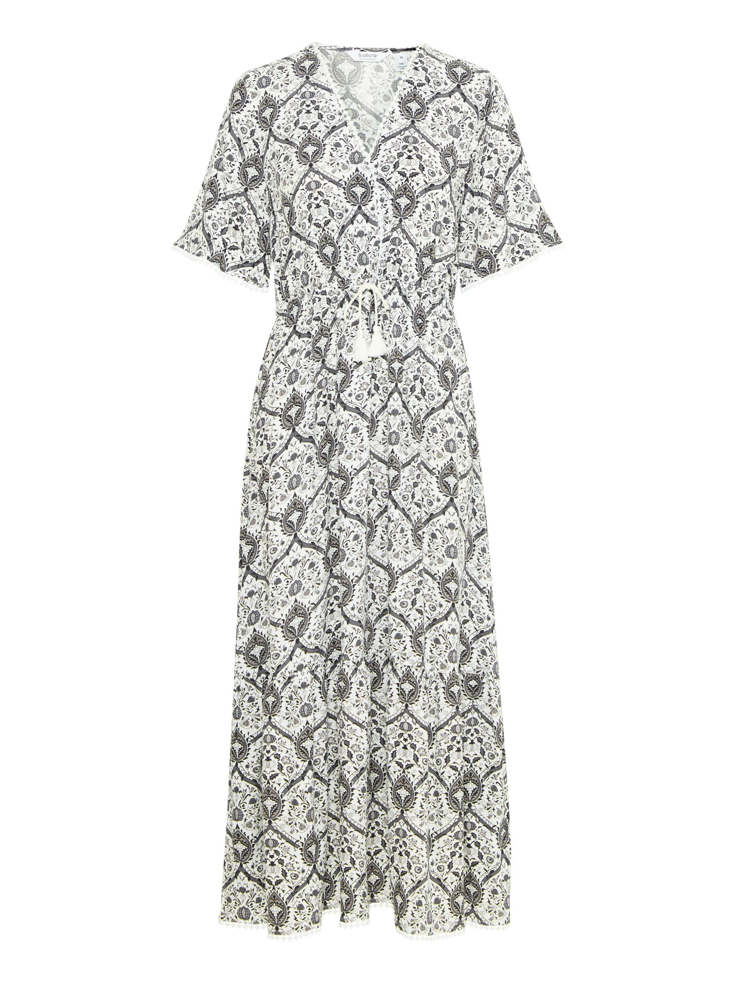 

B.young Платье 'Halba' в серо-белом цвете