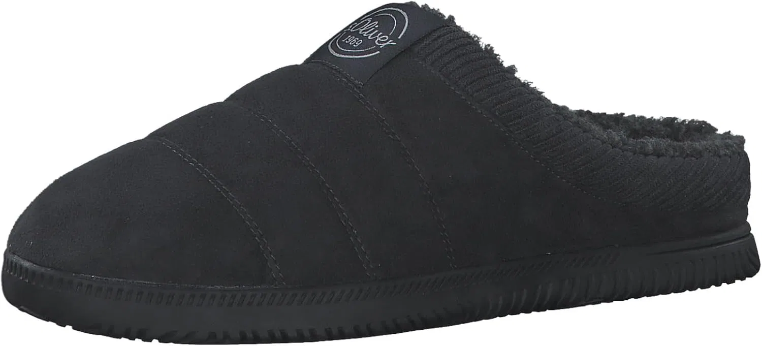Теплые мужские тапочки s.Oliver, темно-серый