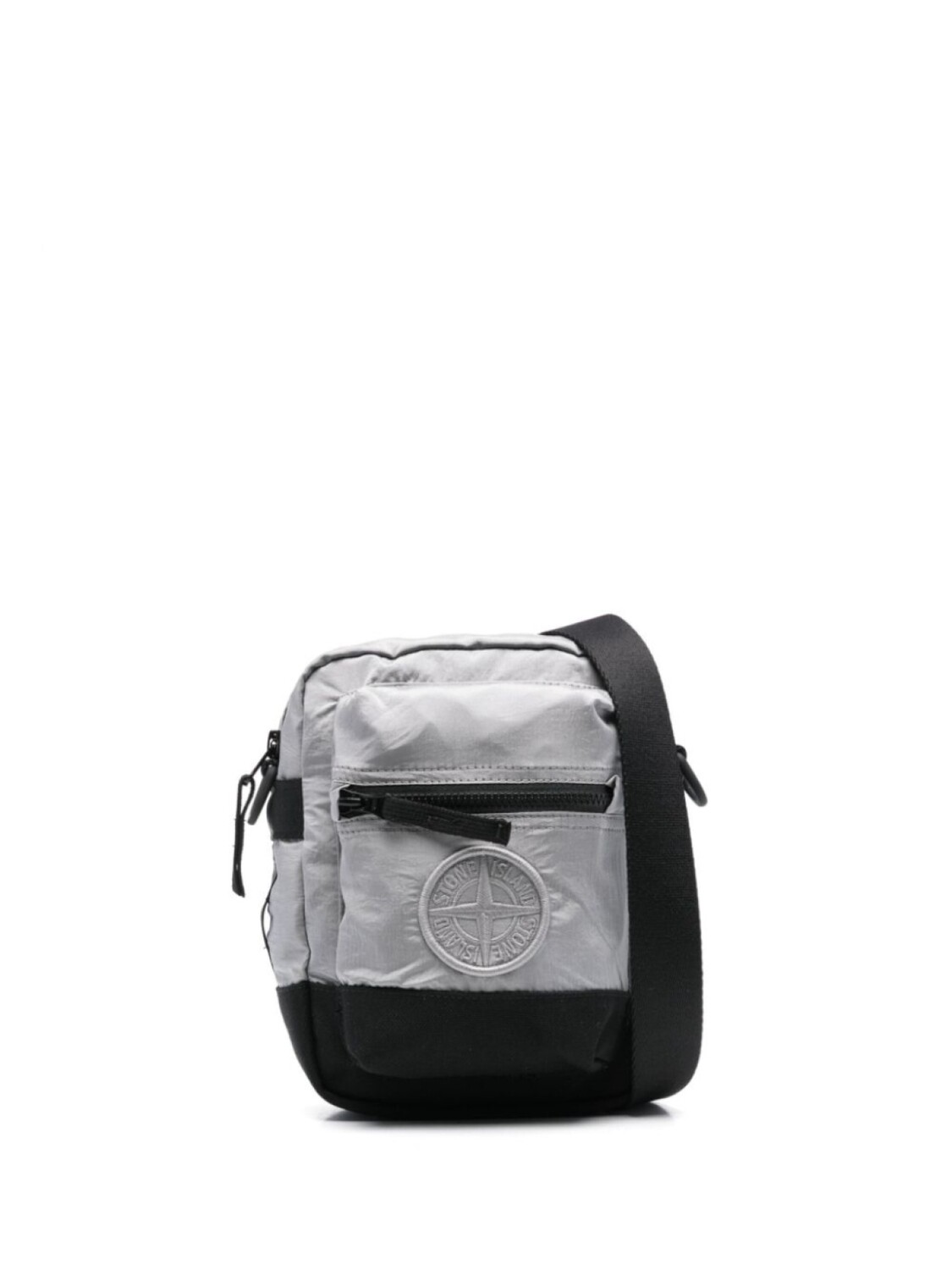 

Stone Island сумка-мессенджер с вышитым логотипом, серый