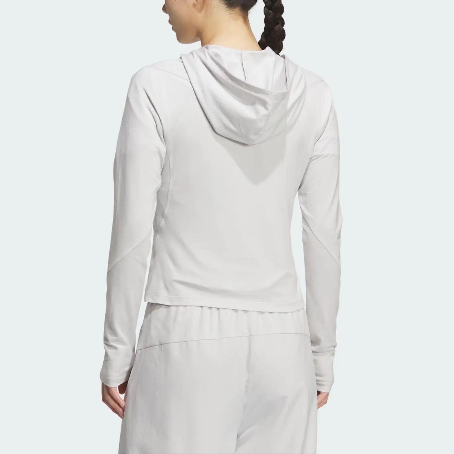 Футболка FOS SS25 женская Adidas, светло-серый — фото 3