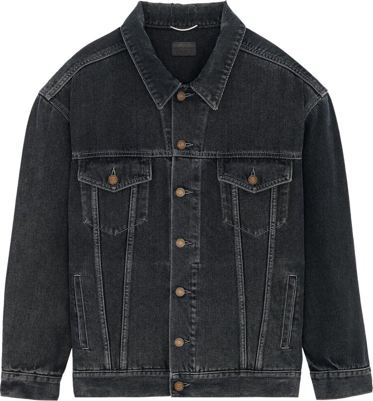 

Куртка Saint Laurent Oversized 'Dark Blue/Black', синий
