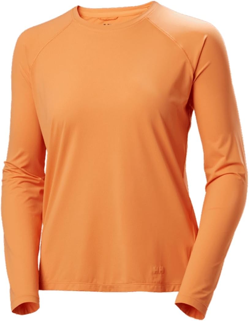 

Helly-Hansen Shine Solen LS Crew - женская футболка с длинным рукавом для спорта, защита от ультрафиолета, быстросохнущая, дышащая Helly Hansen, 306 Apricot Crush, Фиолетовый, Helly-Hansen Shine Solen LS Crew - женская футболка с длинным рукавом для спорт