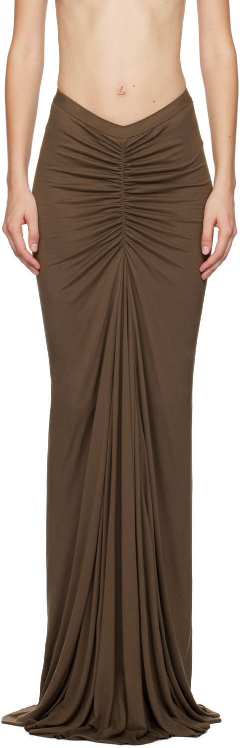

Юбка макси Porterville Poppy Rick Owens Lilies, Taupe