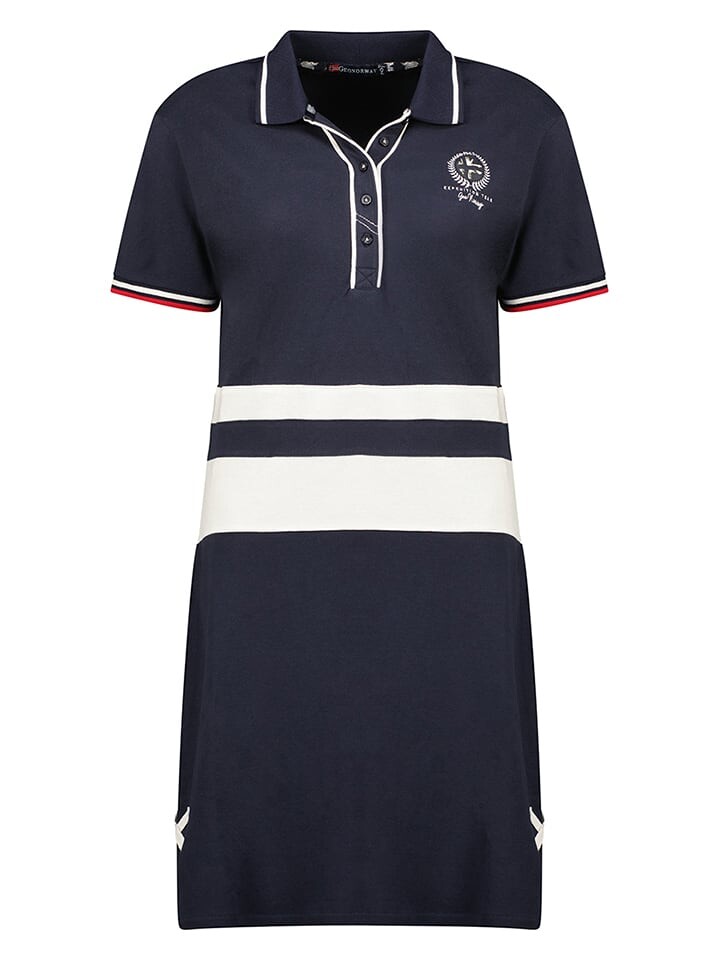 

Короткое платье Geographical Norway Polo Kyliane, цвет dunkelblau/weiß