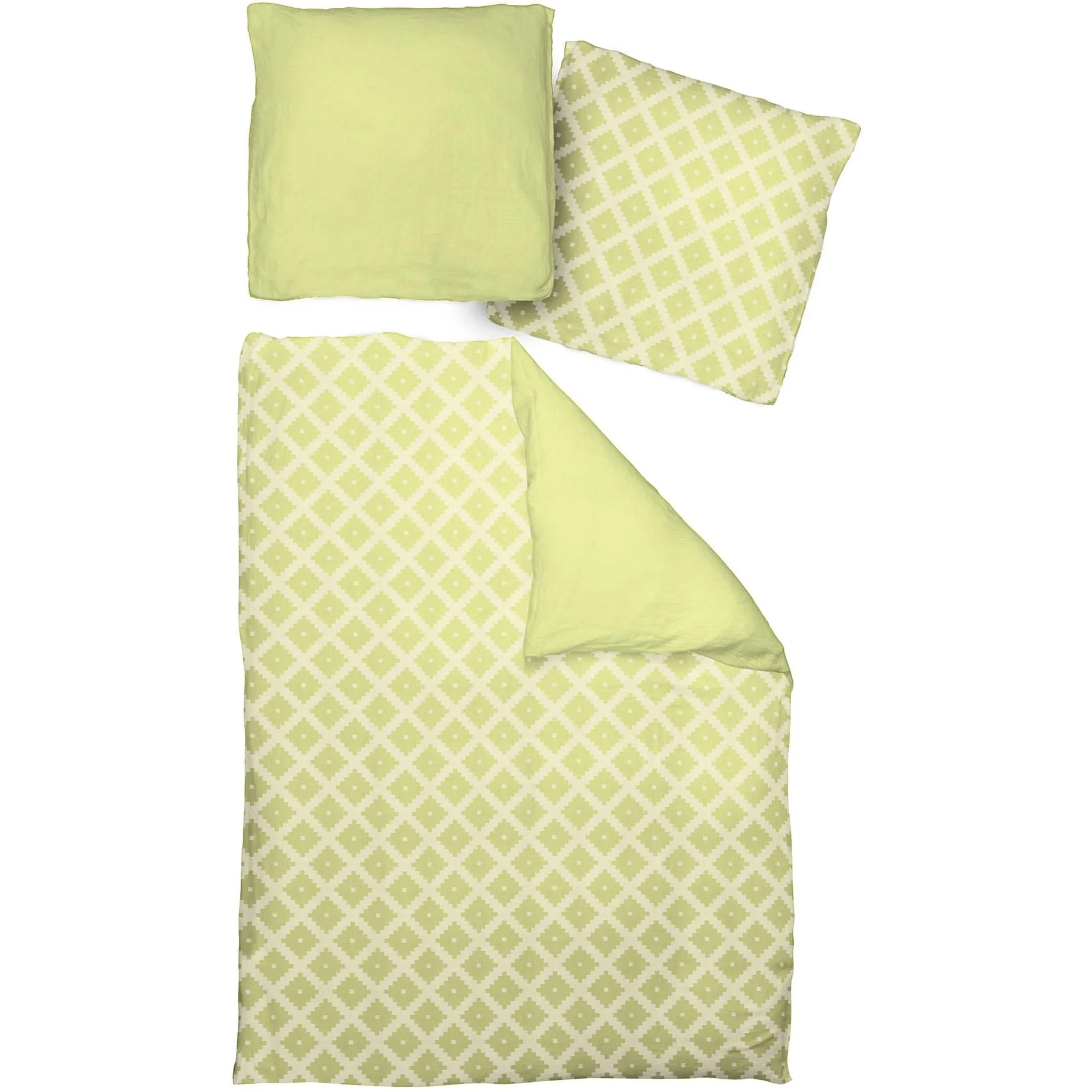 

Постельное белье Adam «Марокканский Шираз» с клетчатым узором, светло-зеленый
