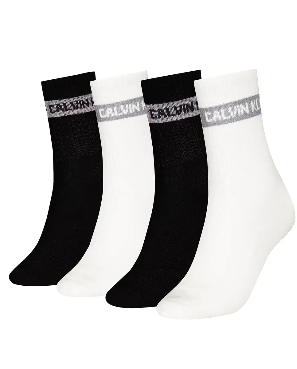 

Женские носки средней длины (подарочная упаковка из 4 штук) Calvin Klein, черный