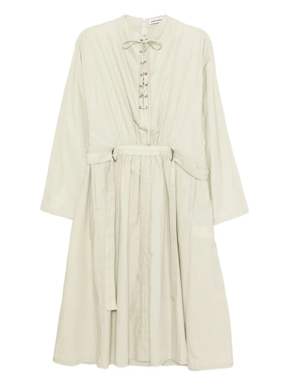 

Платье с кулиской и поясом Low Classic, зеленый