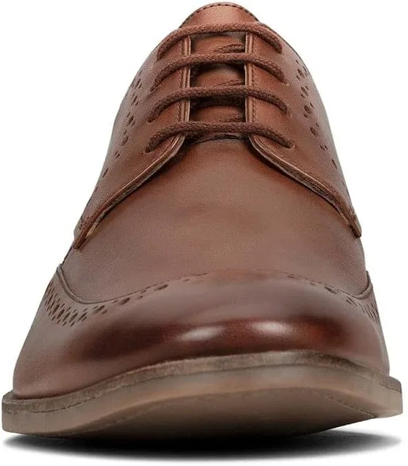 Туфли Clarks men's Stanford Limit Derbys, Brown Tan Leather — фото 4