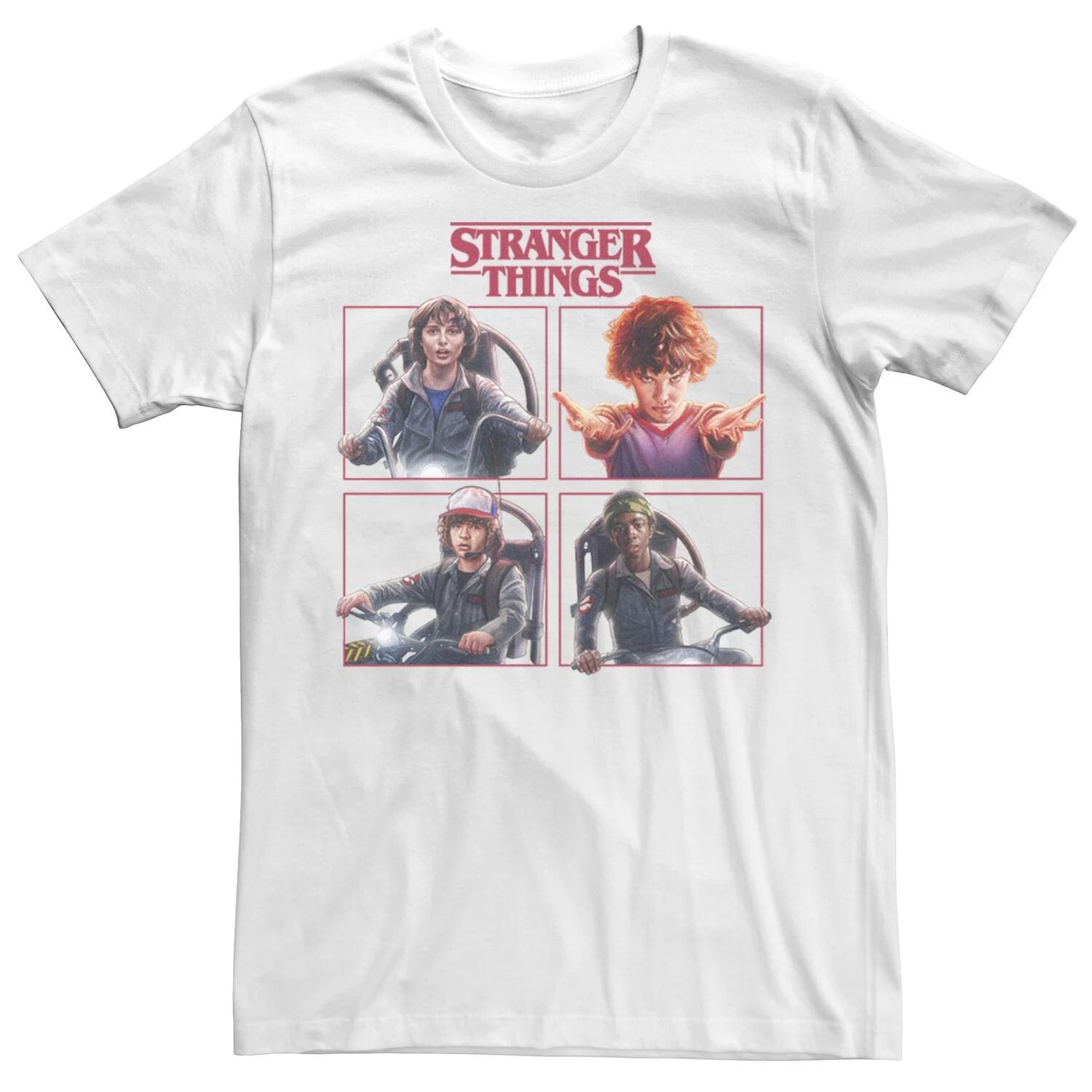 

Мужская футболка с логотипом Netflix Stranger Things Group Shot Box Up Licensed Character