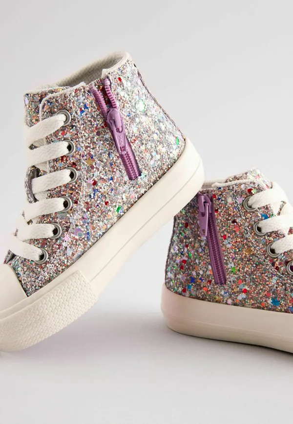 Кроссовки с широким верхом Next, Multi Glitter — фото 3