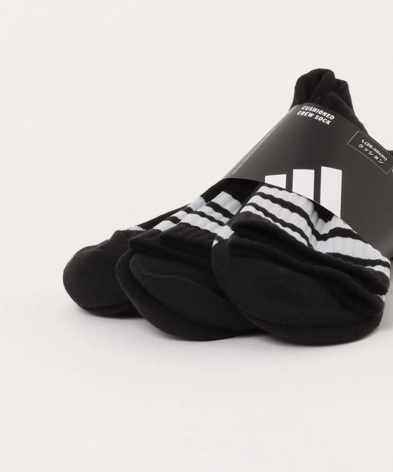 Носки спортивные adidas ESS Cushion 3 пары, чёрные — фото 4