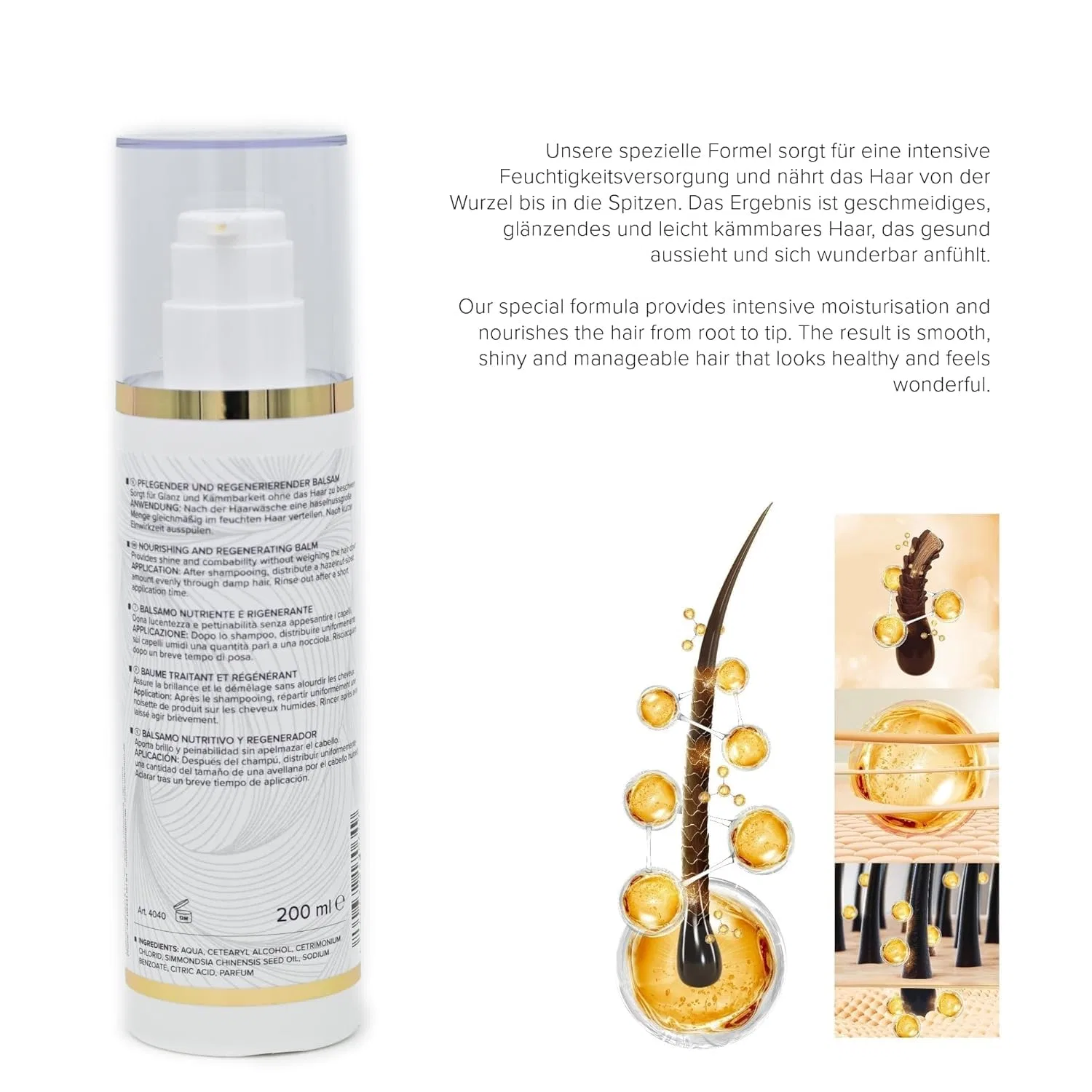 Натуральный бальзам для волос LUTTMANN Natural Hair Balm 200 мл Luttmann — фото 4