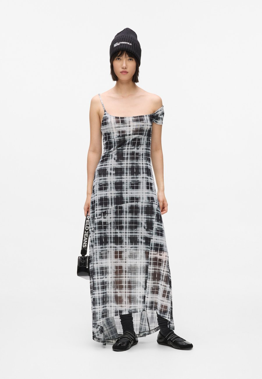 

Платье Karl Lagerfeld Jeans Maxi dress, Bleached Check Aop Black/Black